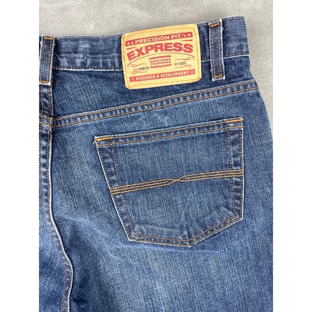 Express Jeans Riot Siren Womens 10R Boot Cut Mid Rise Medium Wash Y2K - Picture 5 of 6